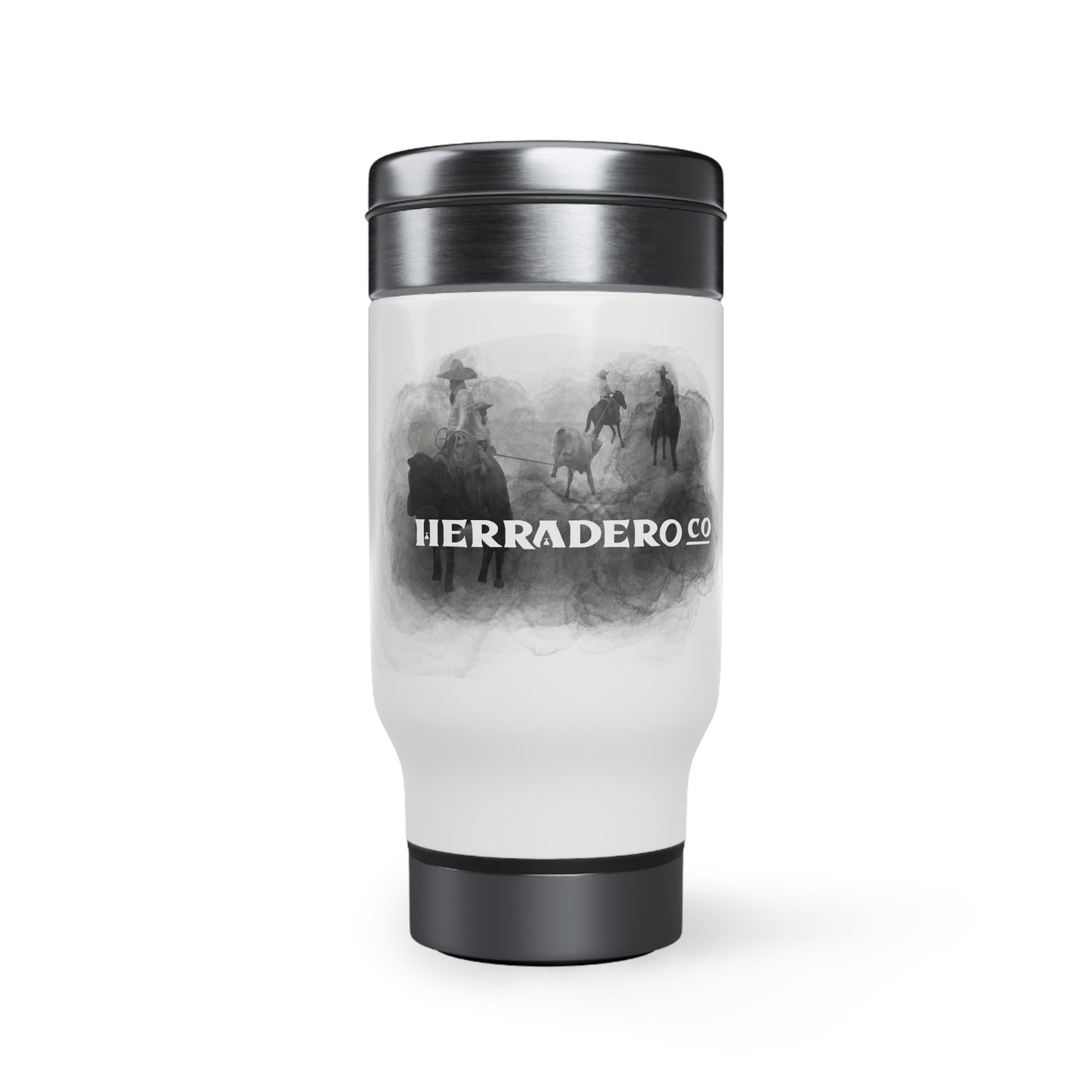 Terna Stainless Steel Travel Mug with Handle, 14oz