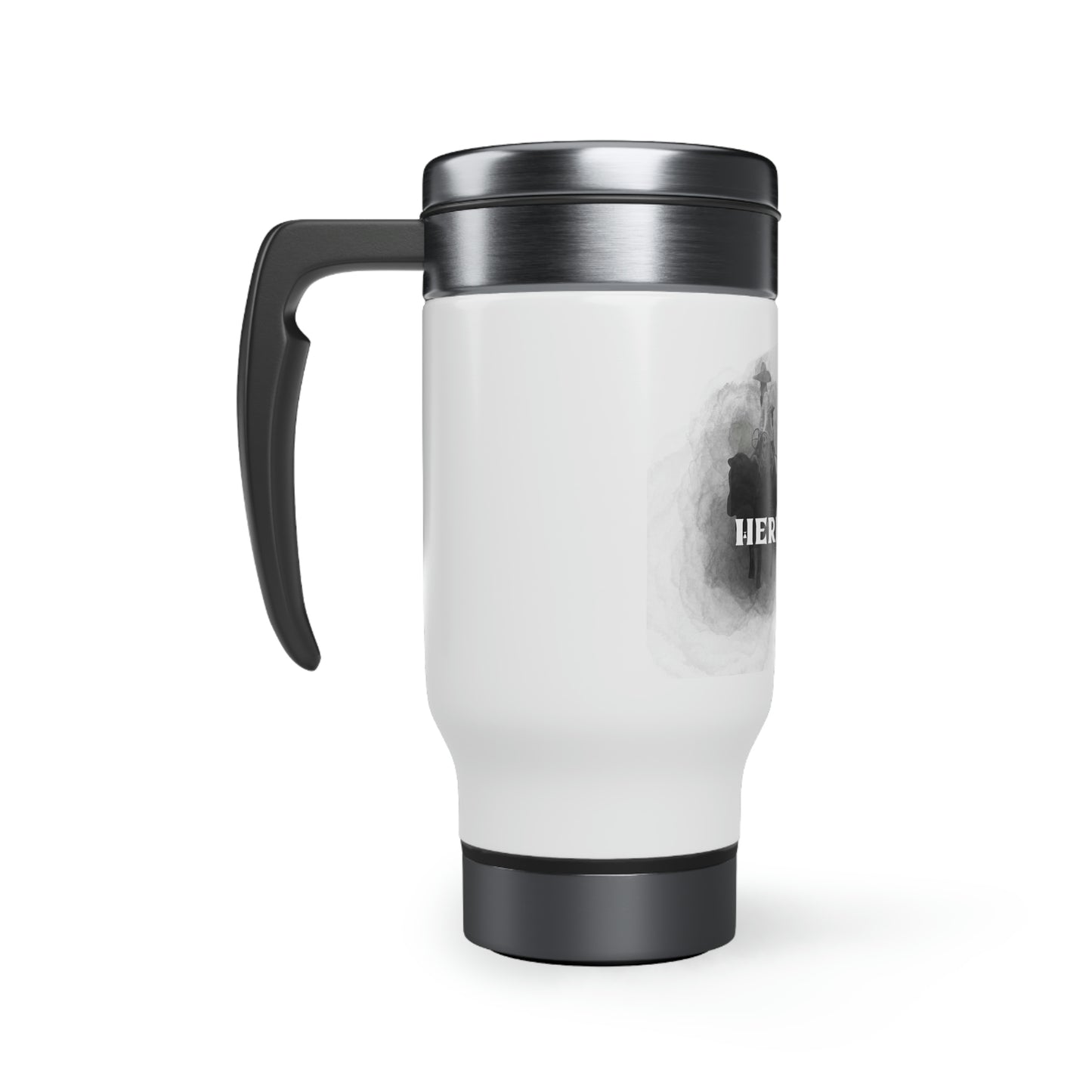 Terna Stainless Steel Travel Mug with Handle, 14oz
